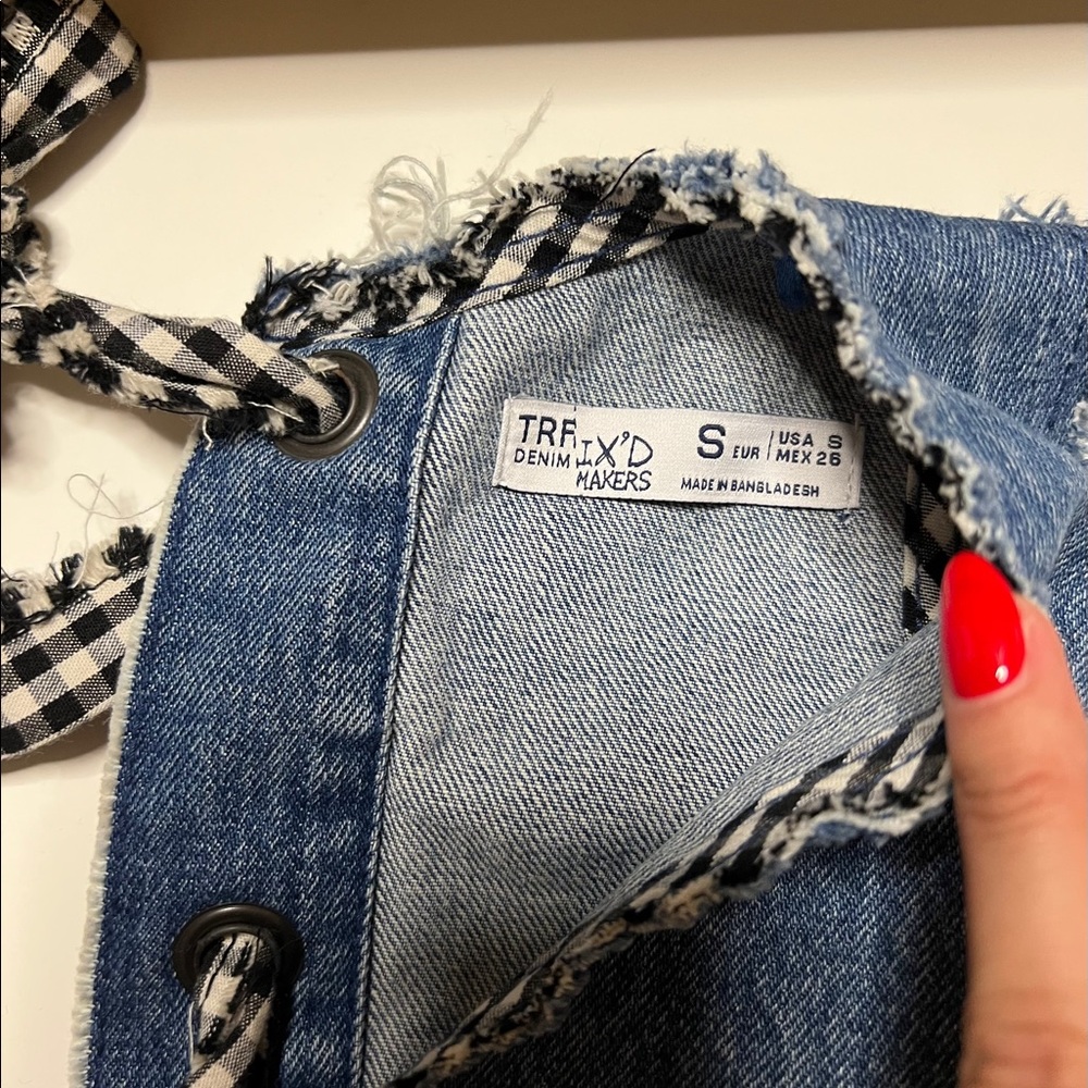 Zara denim top - Picture 4 of 7